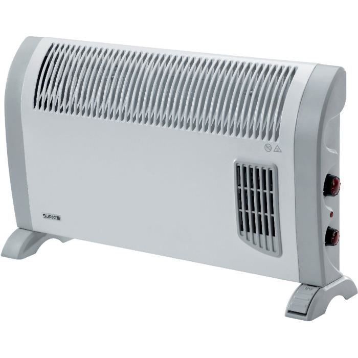 Convecteur mobile - Supra - Quickmix 2 Turbo - 1000 - 2000 W - Convection - Blanc