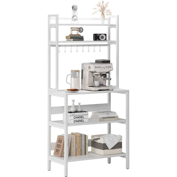 Sogeshome Kitchen Shelf with Storage Shelves, 80 * 40 * 170cm, White