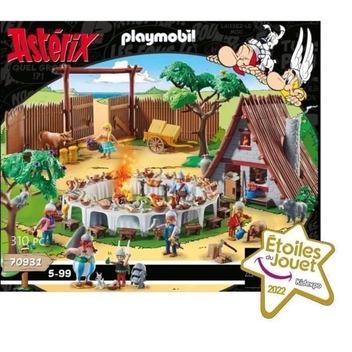 PLAYMOBIL 70931 El banquete del pueblo, Astérix, Personajes de cómic, Para mayores de 5 años