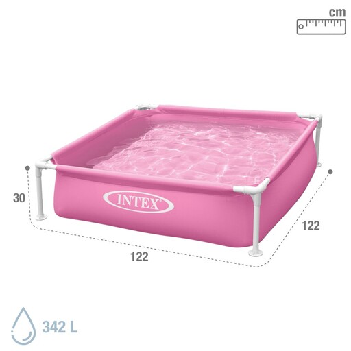 Piscină pătrată detașabilă Intex Mini Frame 122x122x30 cm