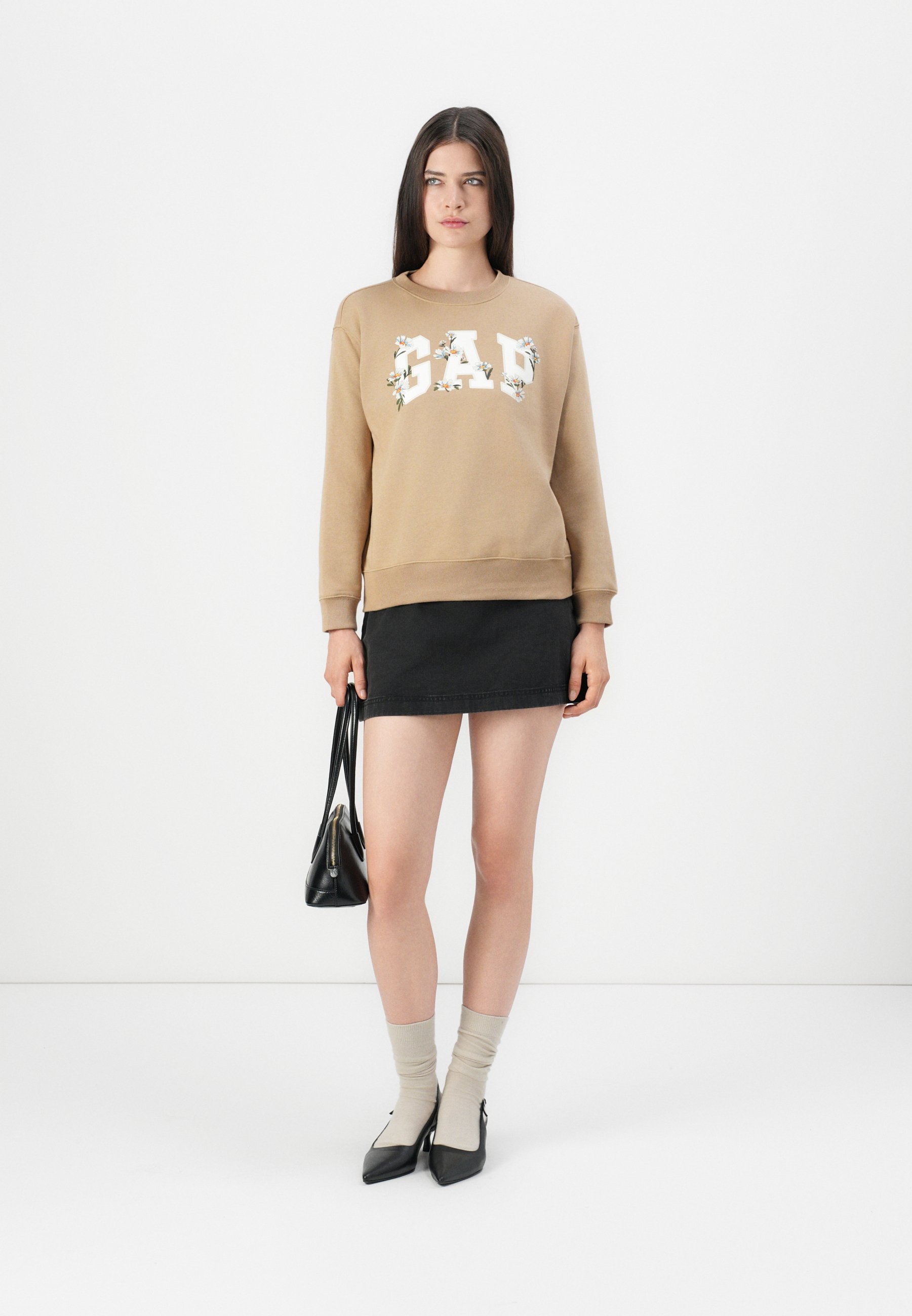 Sweat-shirt GAP EXCLUSIVE HERITAGE CREW - Mojave