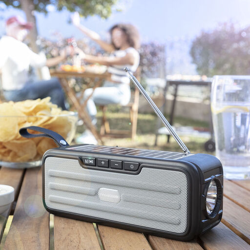  Altavoz Inalámbrico Con Carga Solar Y Linterna Led Sunker Innovagoods
