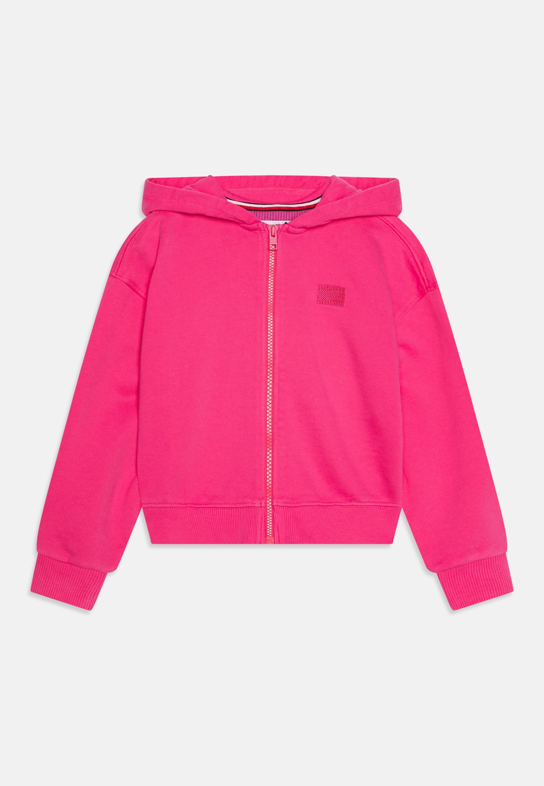 Tommy Hilfiger TONAL FLAG HOODIE - Sweatshirt mit Reißverschluss - Juwelenrosa