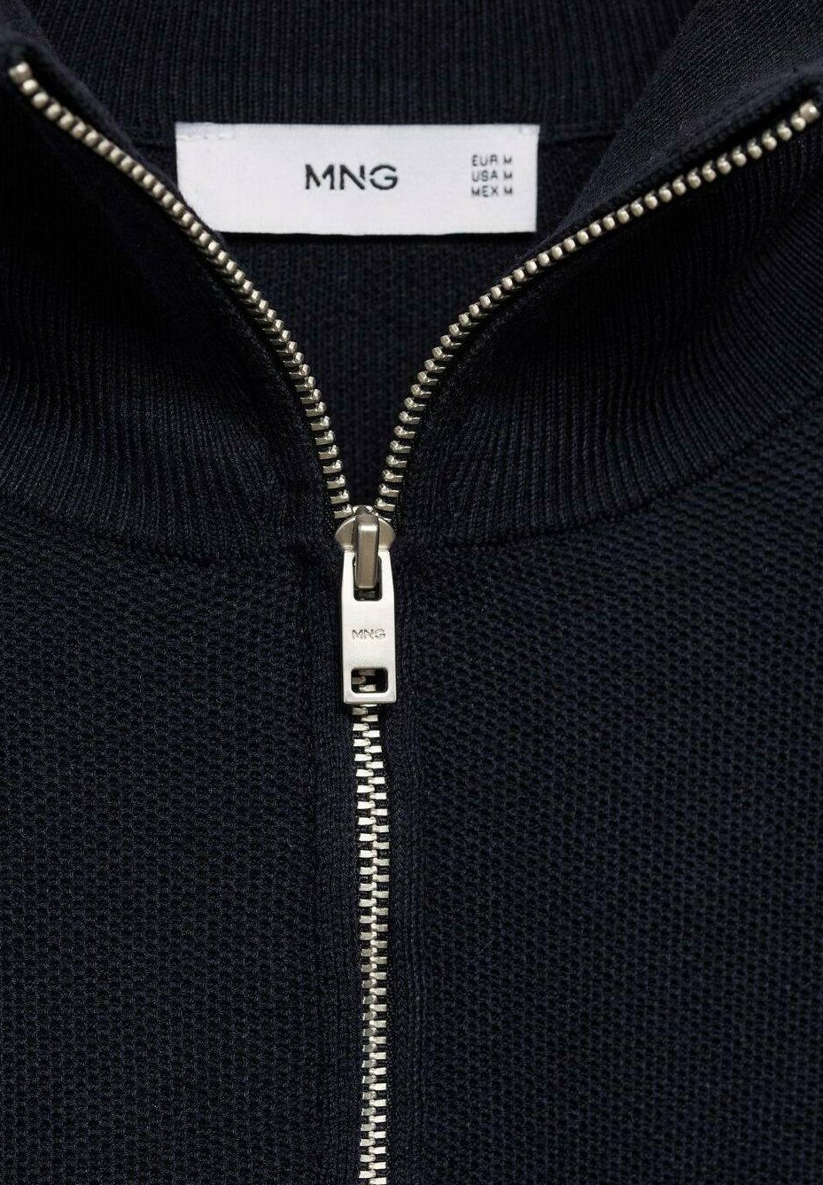 Maglione Mango CON COLLO A ZIP - blu royal