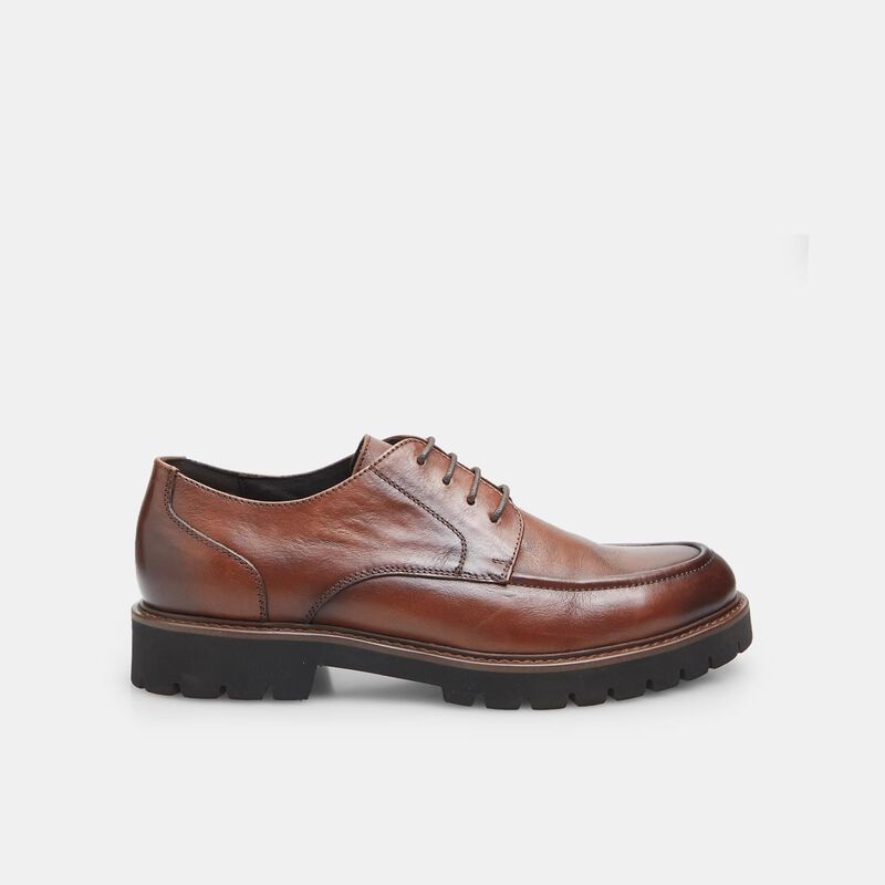BATA Męskie skórzane buty sznurowane