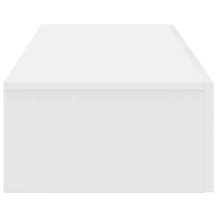Mensola a muro e cassetti vidaXL, bianca, 60x26,5x15 cm, in legno composito, 859968