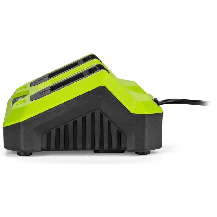 Double charger - FIELDMANN - For 20V batteries - Charge 2Ah in 60 min - Compatible 2Ah, 4Ah