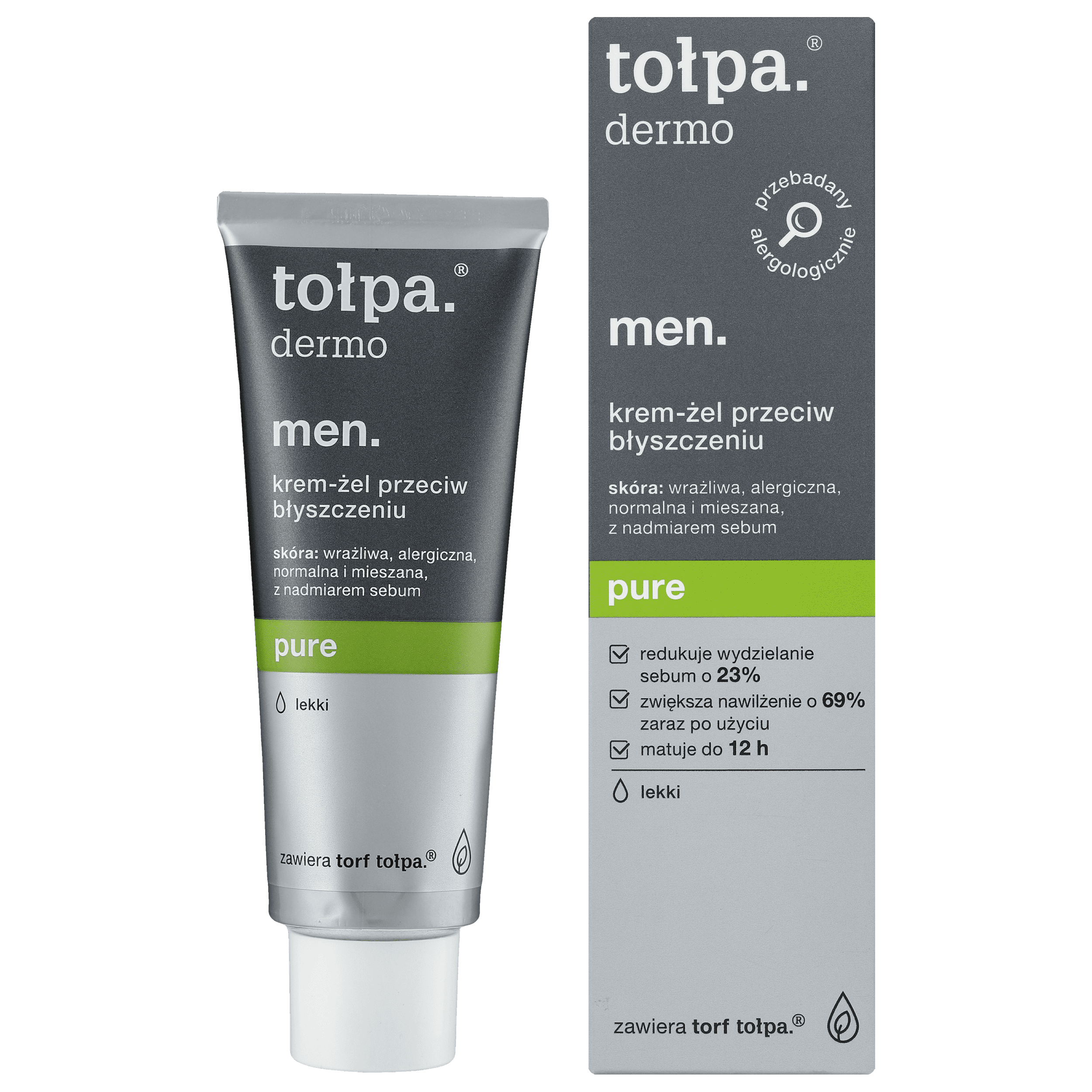 Tołpa mattifying moisturizing face cream-gel for men 40ml Dermo Men Pure