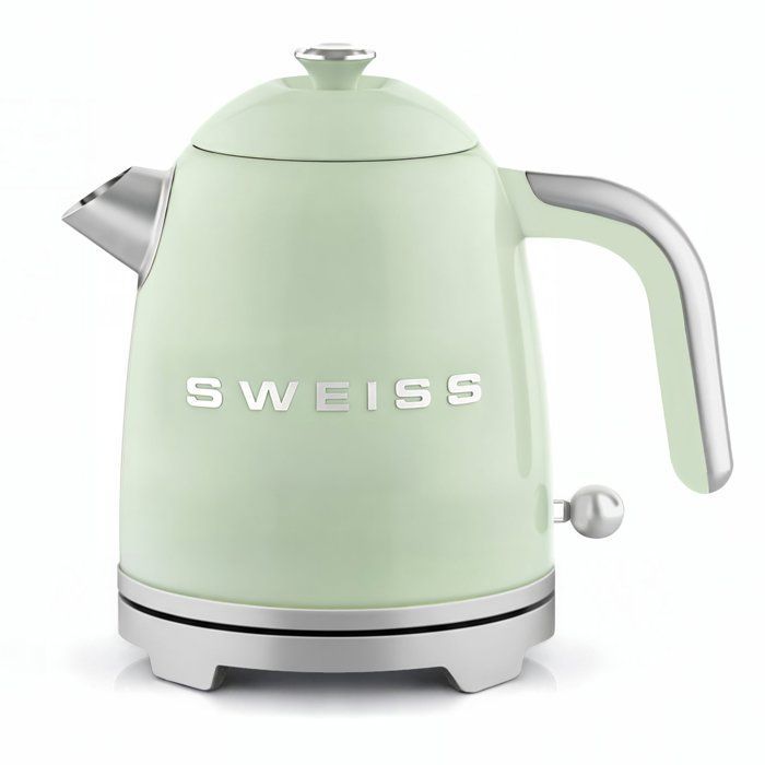 Vintage Kettle - SWISS - KTS7 - 1000 W - 1 L - 360° Swivel Base - Green