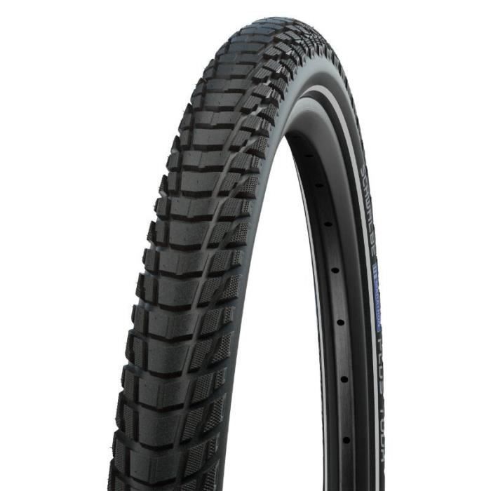 Pneu para bicicleta híbrida - Schwalbe - Marathon Plus Tour - Reforço Smartguard - Lateral Reflex - Homologado para E50