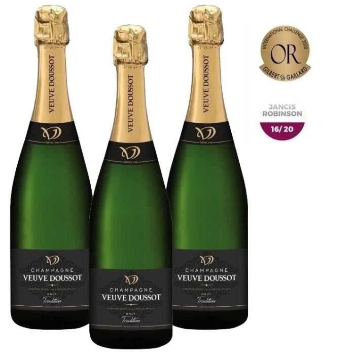 Champán Veuve Doussot Brut Tradición x3