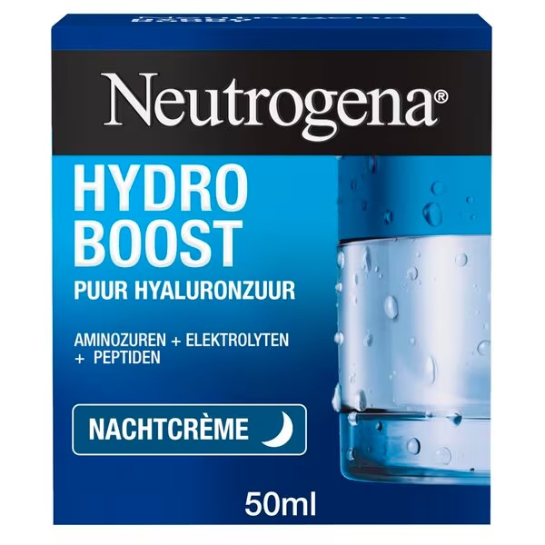 Neutrogena Hydro Boost nočna krema<br>50 ml - za vse tipe kože + občutljiva koža (za akne)