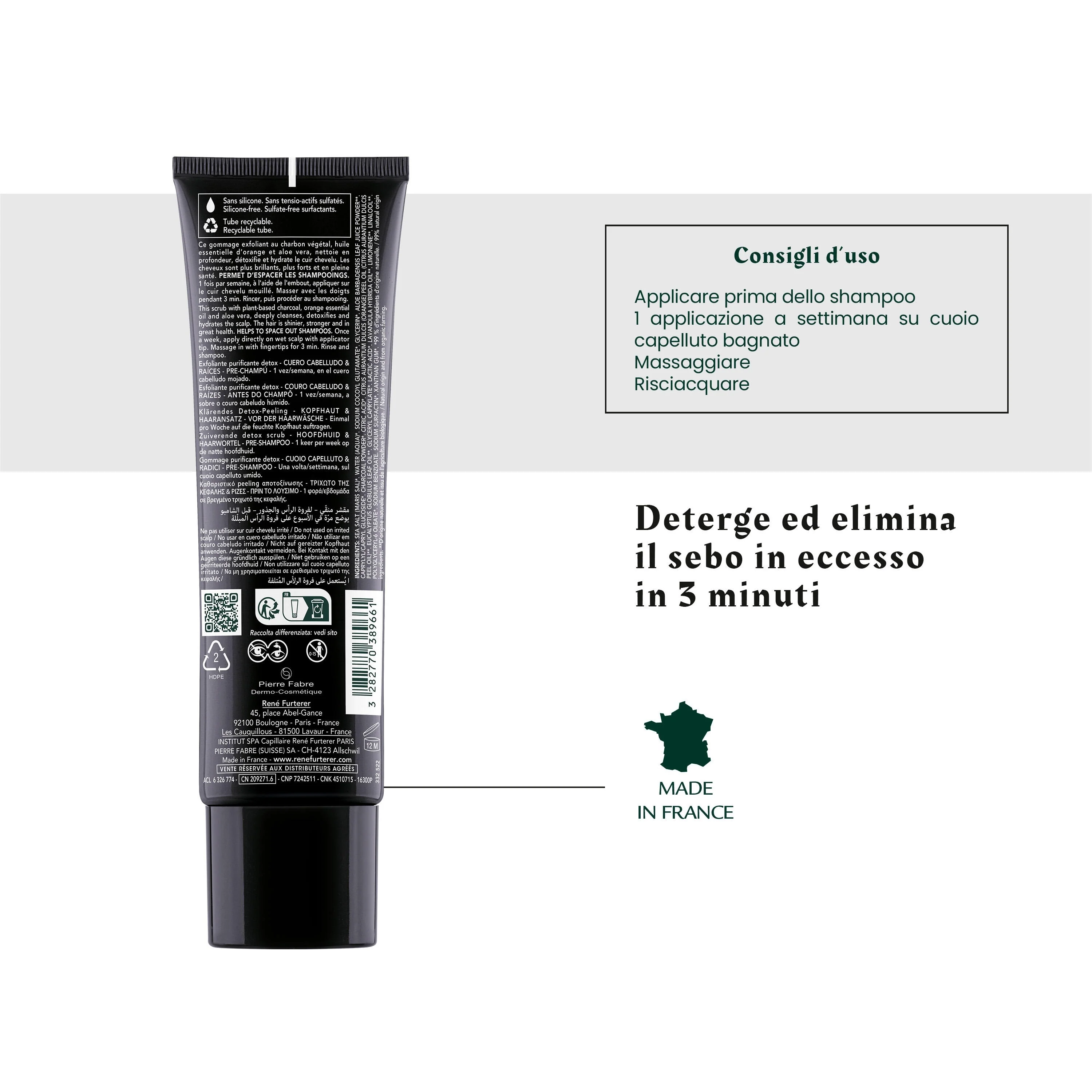 Head Spa Scrub - Gommage Purifiant Détox - Scrub Capelli, Trattamento Cuoio Capelluto
