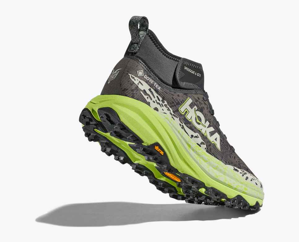 HOKA Speedgoat 6 middels GORE-TEX Outer Orbit / Lettuce