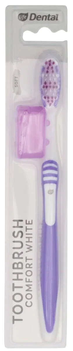 Life Dental Szczoteczka do zębów Comfort White Soft Fiolet