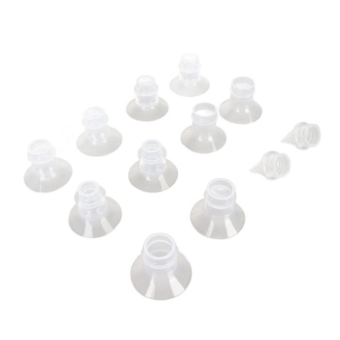 SALUTUYA 10 insertos de brida para extractor de leche portátil, inserto para extractor de leche, brida para lactancia y cuidado infantil