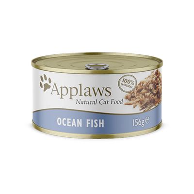 Applaws Hrană pentru pisici adulte, la conservă, cu ton/pește în bulion, 156 g
