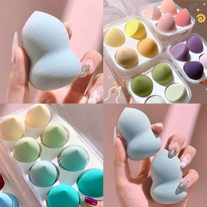 1/4/8pcs New Beauty Egg set Gourd Water Drop Puff Makeup Egg Cushion Cosmestic Sponge Puff Beauty Tool Set