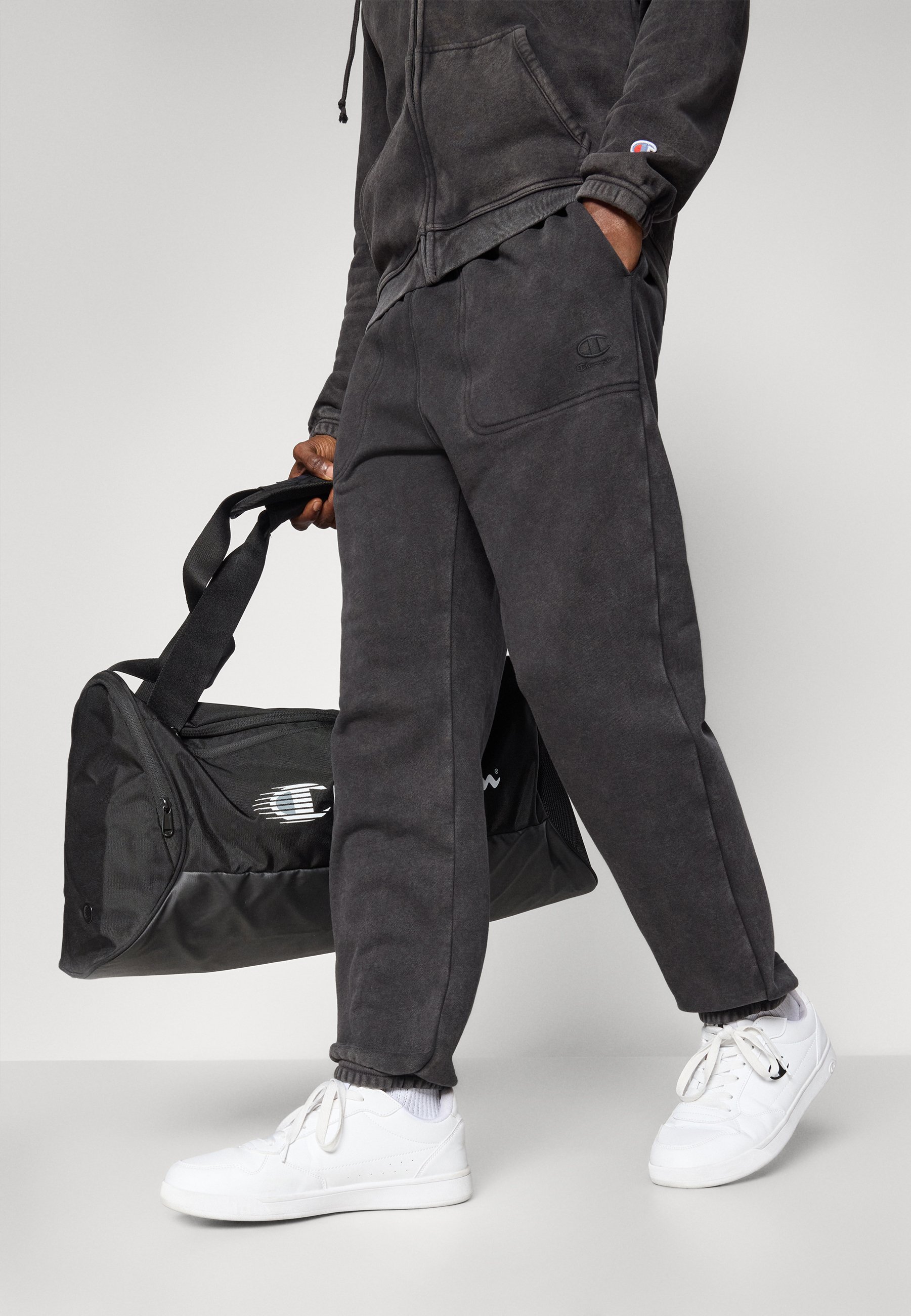 Champion ICONS CUFF PANTS - Trainingsbroek - zwart