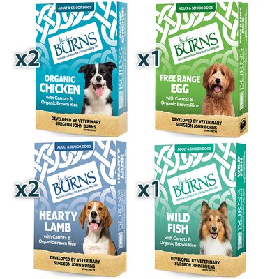 Burns Sortenbox Nassfutter für Hunde, 6 x 395 g