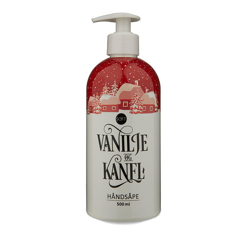 Zachte handzeep 500 ml Kerst vanille/kaneel, winterhuis