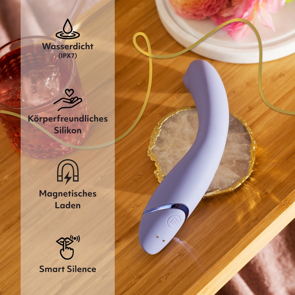 Womanizer erotiskais aksesuārs Lilac luksusa G-punkta stimulators ar Pleasure Air tehnoloģiju - 1 gab.