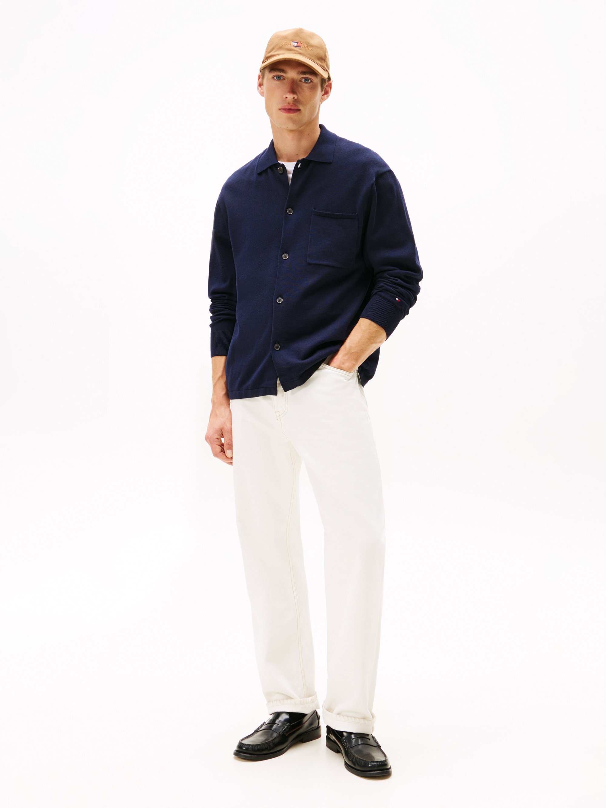 Tommy Hilfiger ESSENTIAL - Kardigan - pouštní obloha