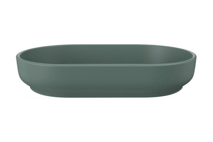 Umywalka nablatowa river 2 forest green matt un 55 ( e-6594 )