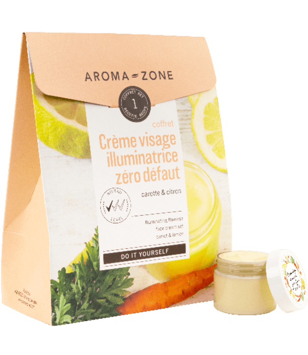Kit cosmétique maison Crème visage illuminatrice Zéro défaut