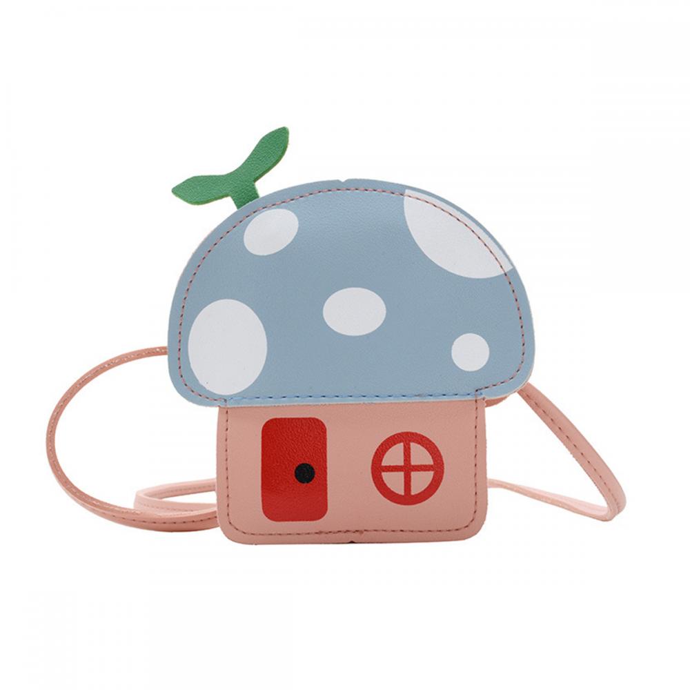 Sac bandoulière enfant en forme de maison champignon, petit sac mignon, cadeau pour garçons et filles