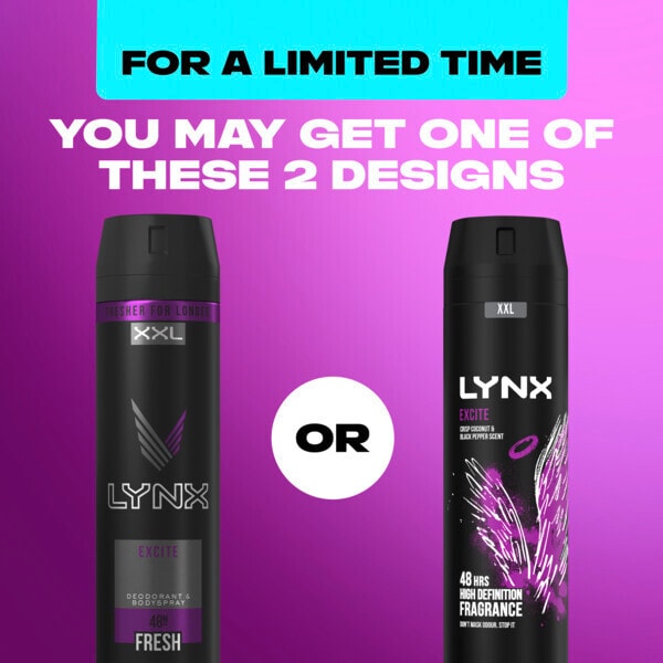 Lynx dezodorant v aerosólovom spreji XXL Excite 250ml