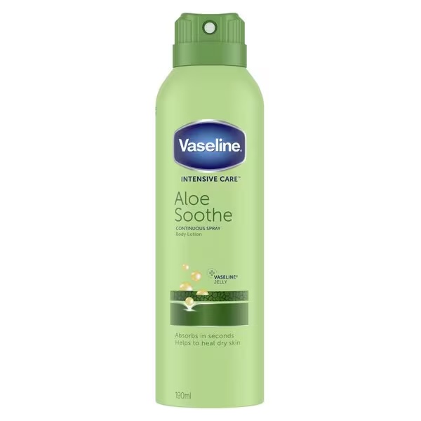 Vaseline alvejas nomierinošais ķermeņa losjons aerosols 190 ml