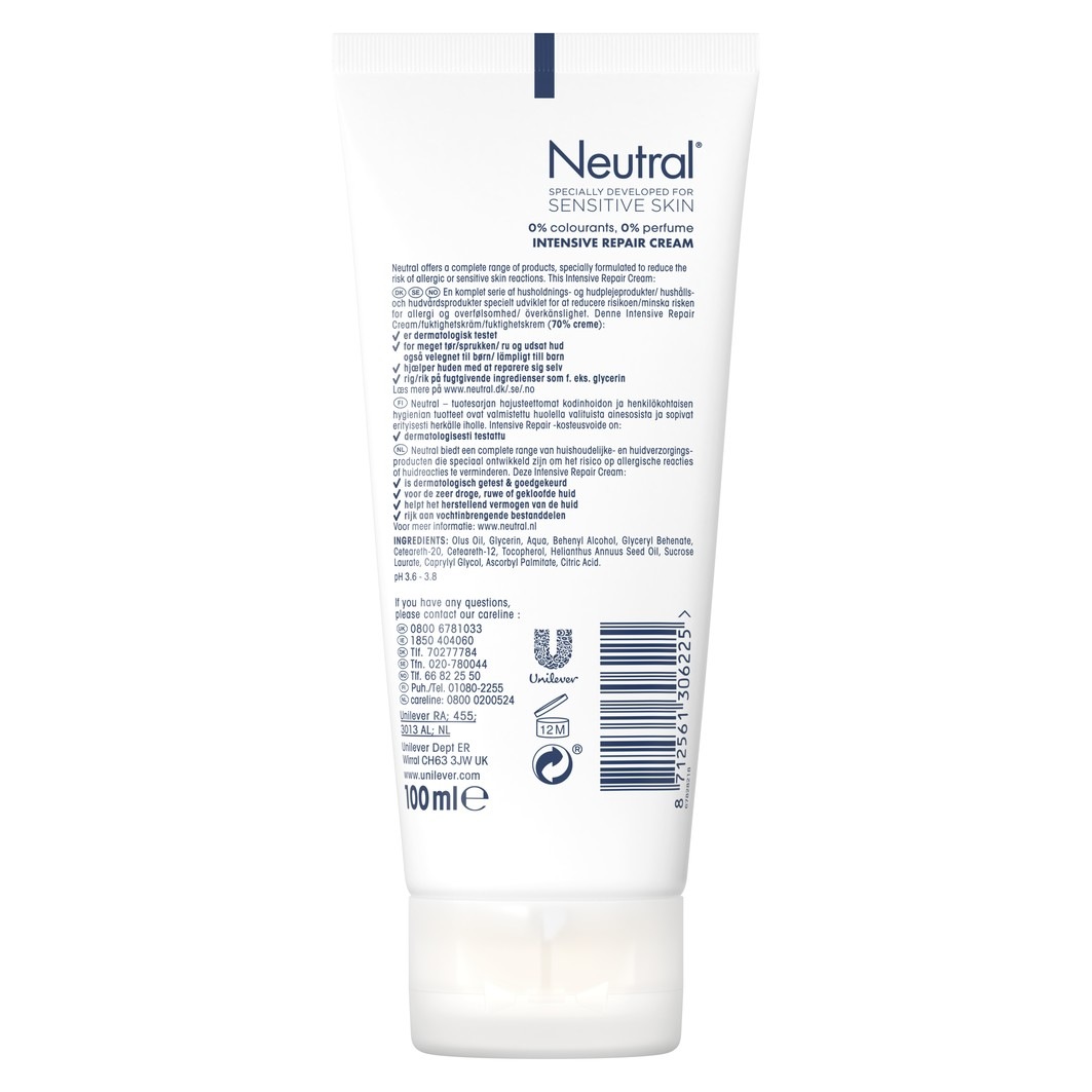 Neutrale Handcreme, parfümfrei, Intensivpflege – 100 ml