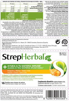 StrepHerbal Propolis a meduňka 16 tablet