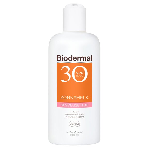 Latte solare Biodermal per pelli sensibili SPF30<br>200 ml