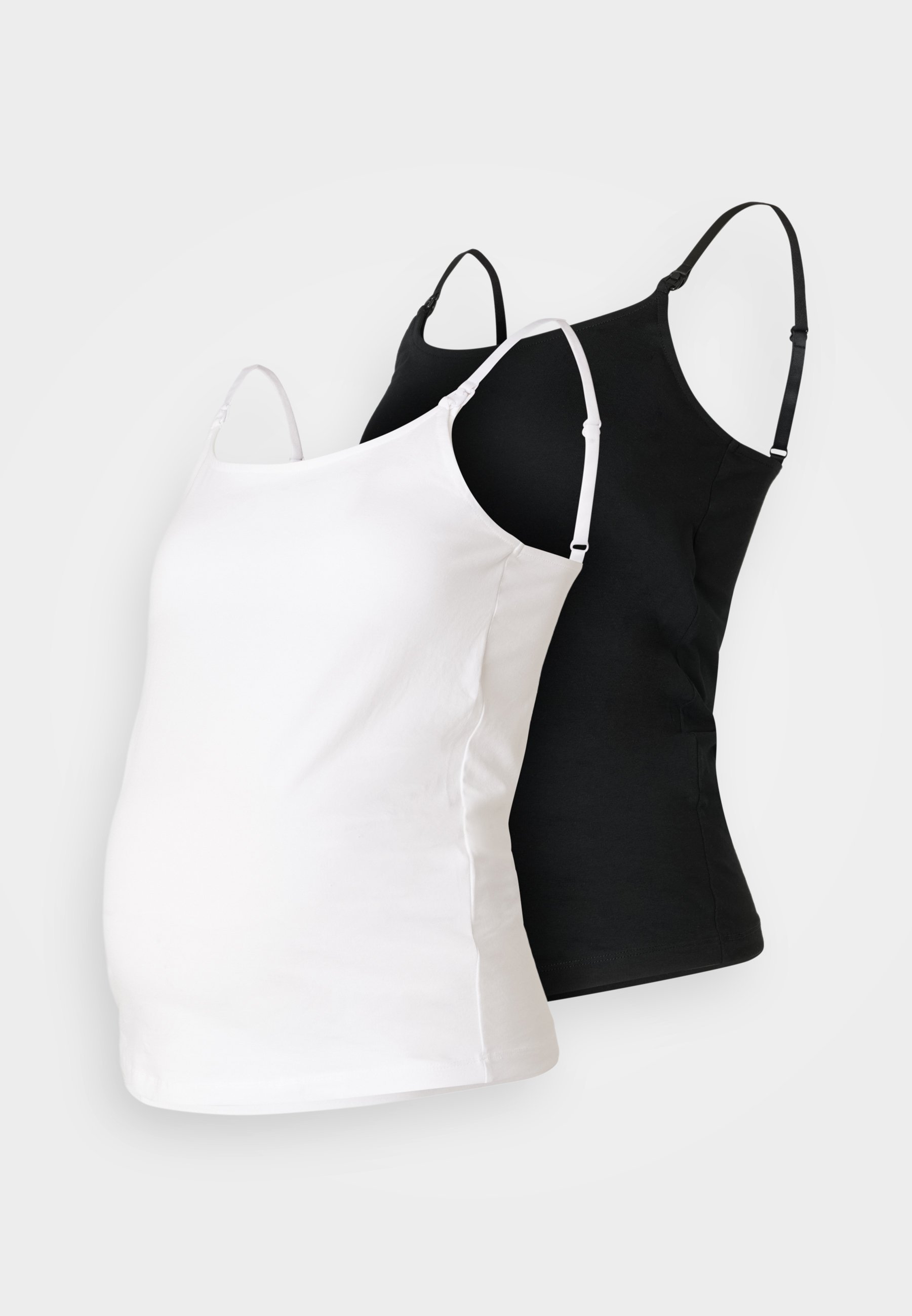 Anna Field MAMA 2-PACK - Top - zwart/wit