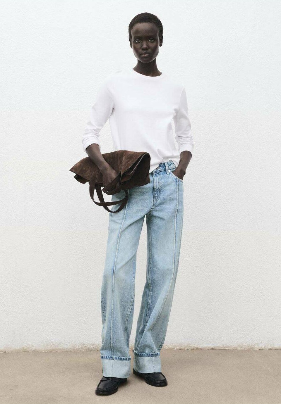 Mango Relaxed Fit jeans - blauw