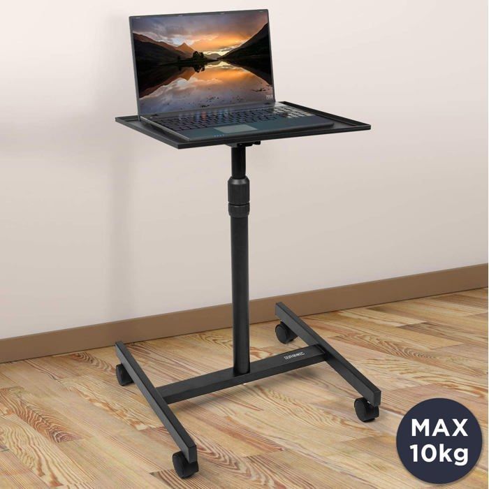 Duronic WPS20 Support pour projecteur Ordinateur Portable Table multiusage à roulettes Hauteur Ajustable 67-99 cm Manuel Capacité