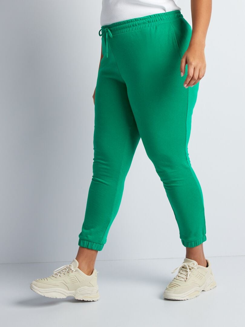Fleece joggingbroek - GROEN