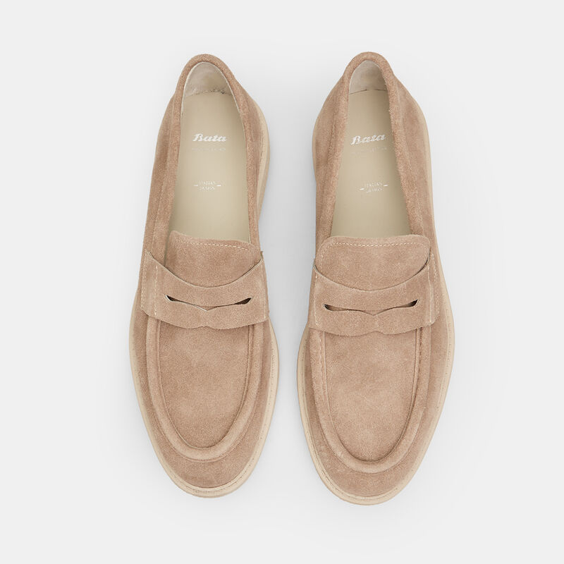 BATA Herrloafers i mocka
