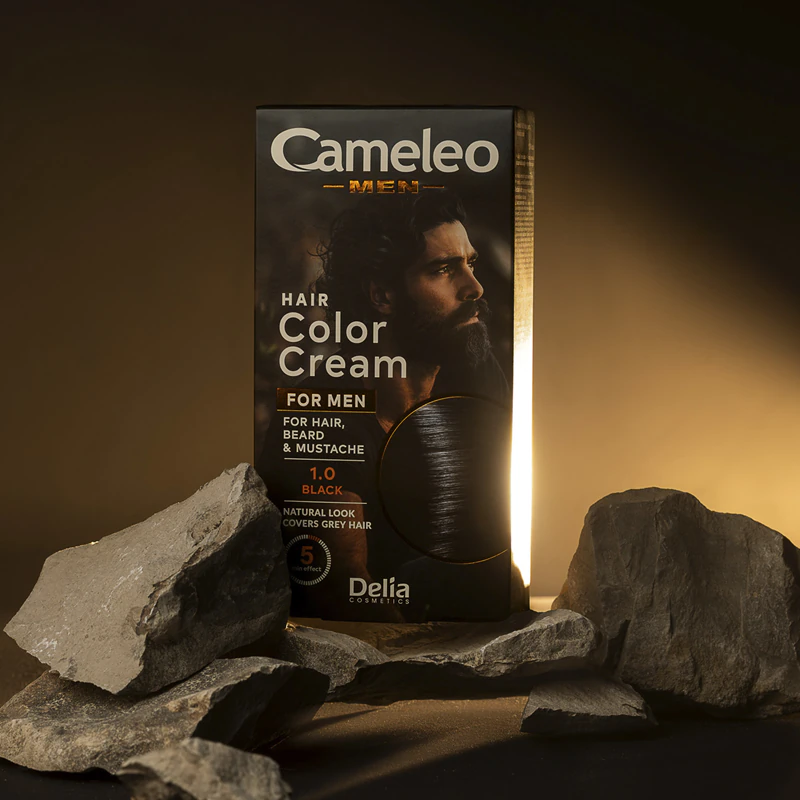 Tintura para cabelo Cameleo Men da Delia Cosmetics