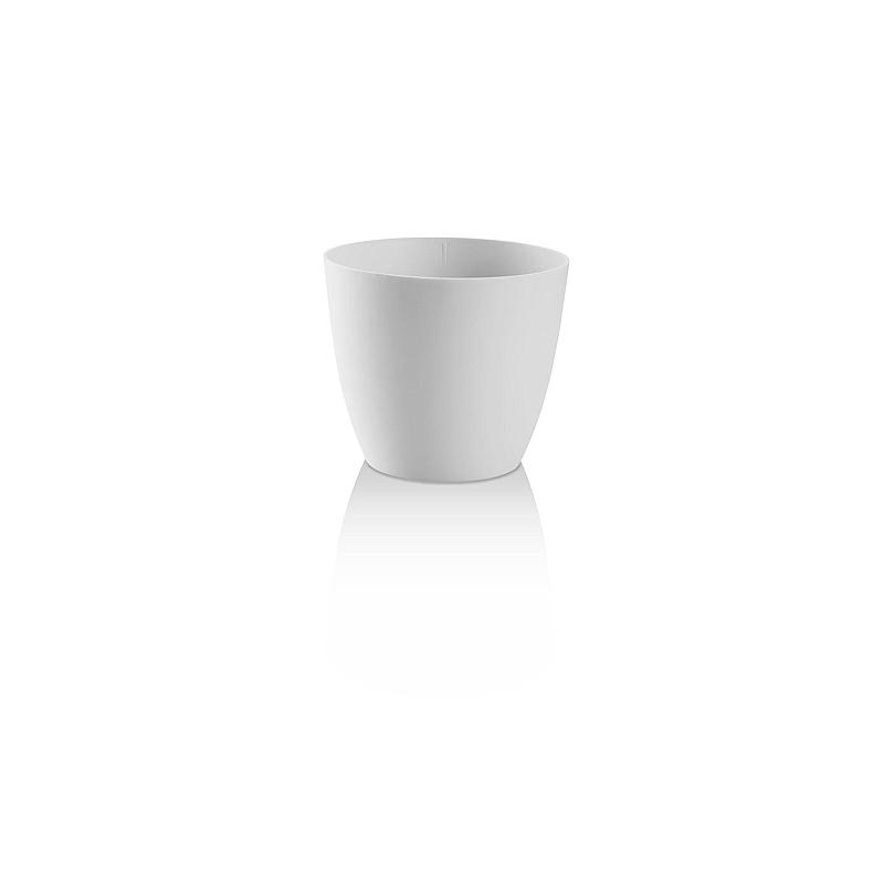 Blomkruka Ella ø 18 cm, plast, vit