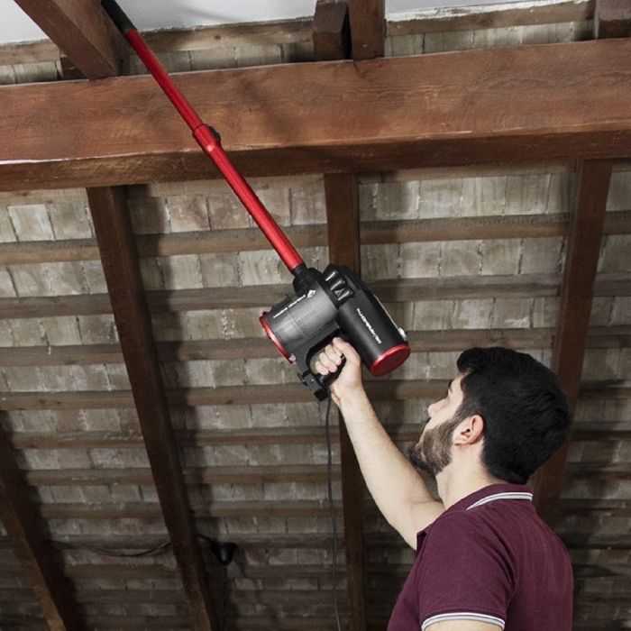 Cecotec Aspirateur Vertical 2 en 1 avec Câble ThunderBrush. 600 W, Balai et à Main, Technologie Cyclonique sans Sac