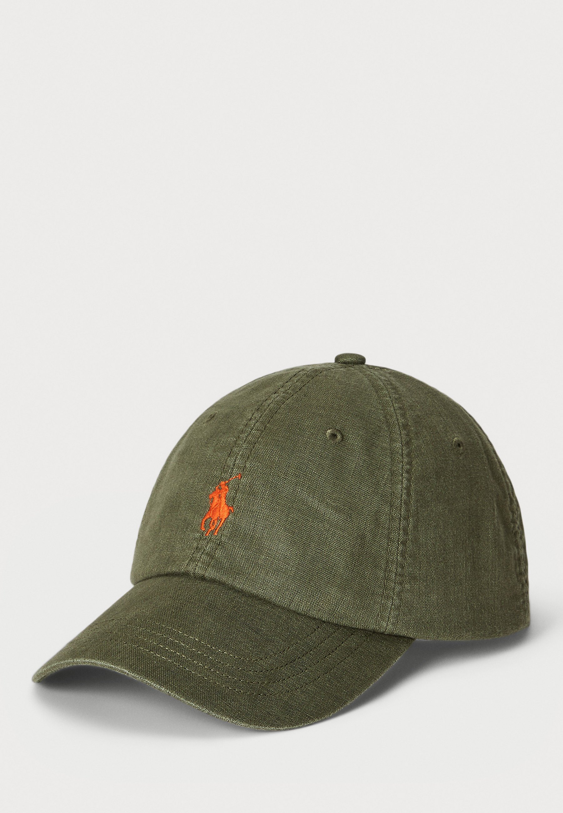 Polo Ralph Lauren linnen baseballpet - pet - nieuwe olijfgroen