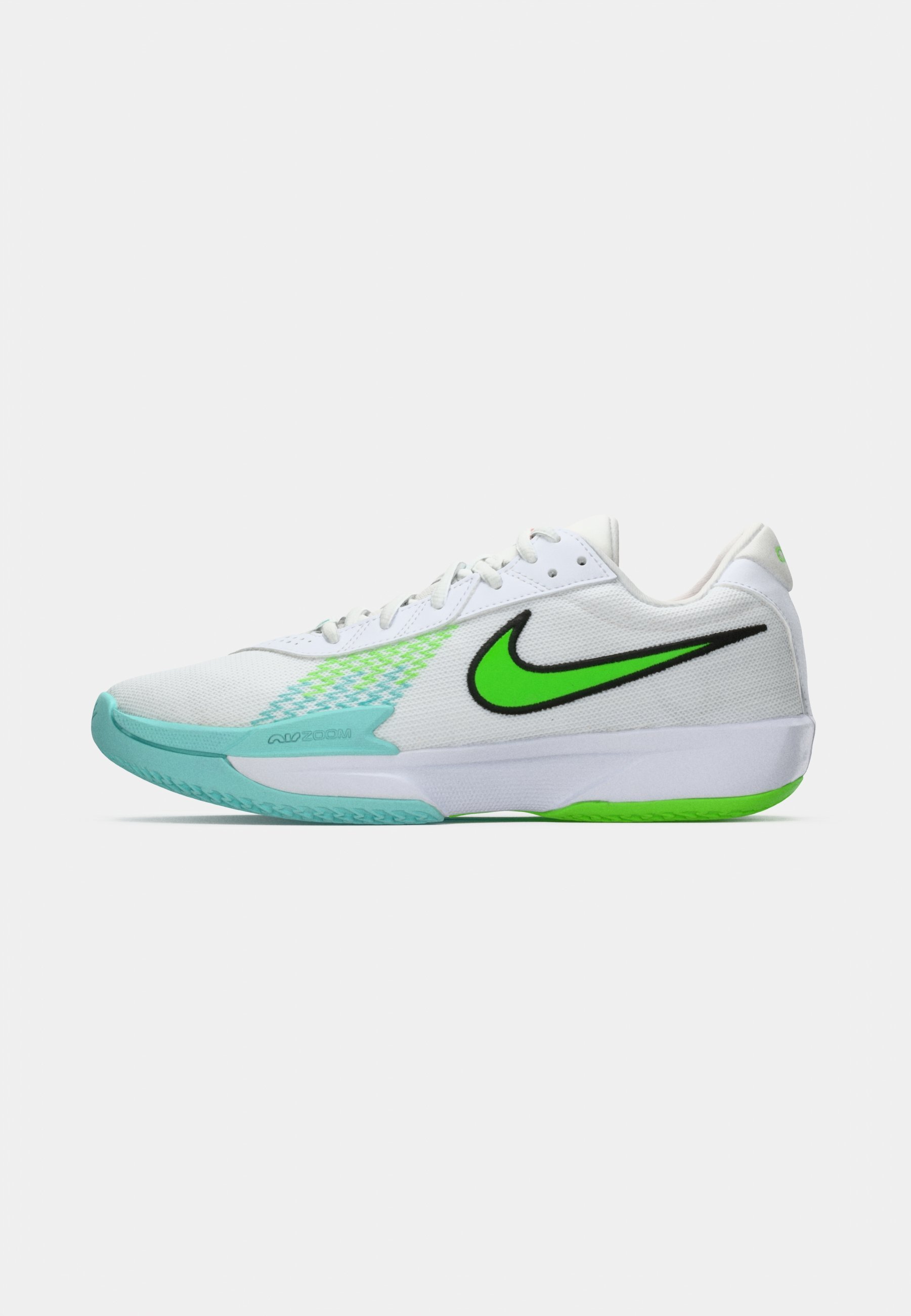Nike Performance GT CUT ACADEMY - Buty do koszykówki - biały/zielony/bielony turkus/czarny