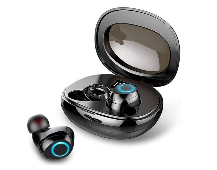 Ecouteur Bluetooth, Ecouteur sans Fil Hi-FI Stéréo IPX6 Etanche, Oreillette Bluetooth 5.0 avec Mini Étui de Chargement Rapide et