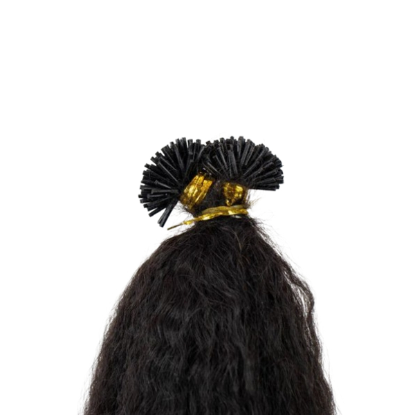 House Of Hair UK Cabello rizado liso ébano con puntas en I 22