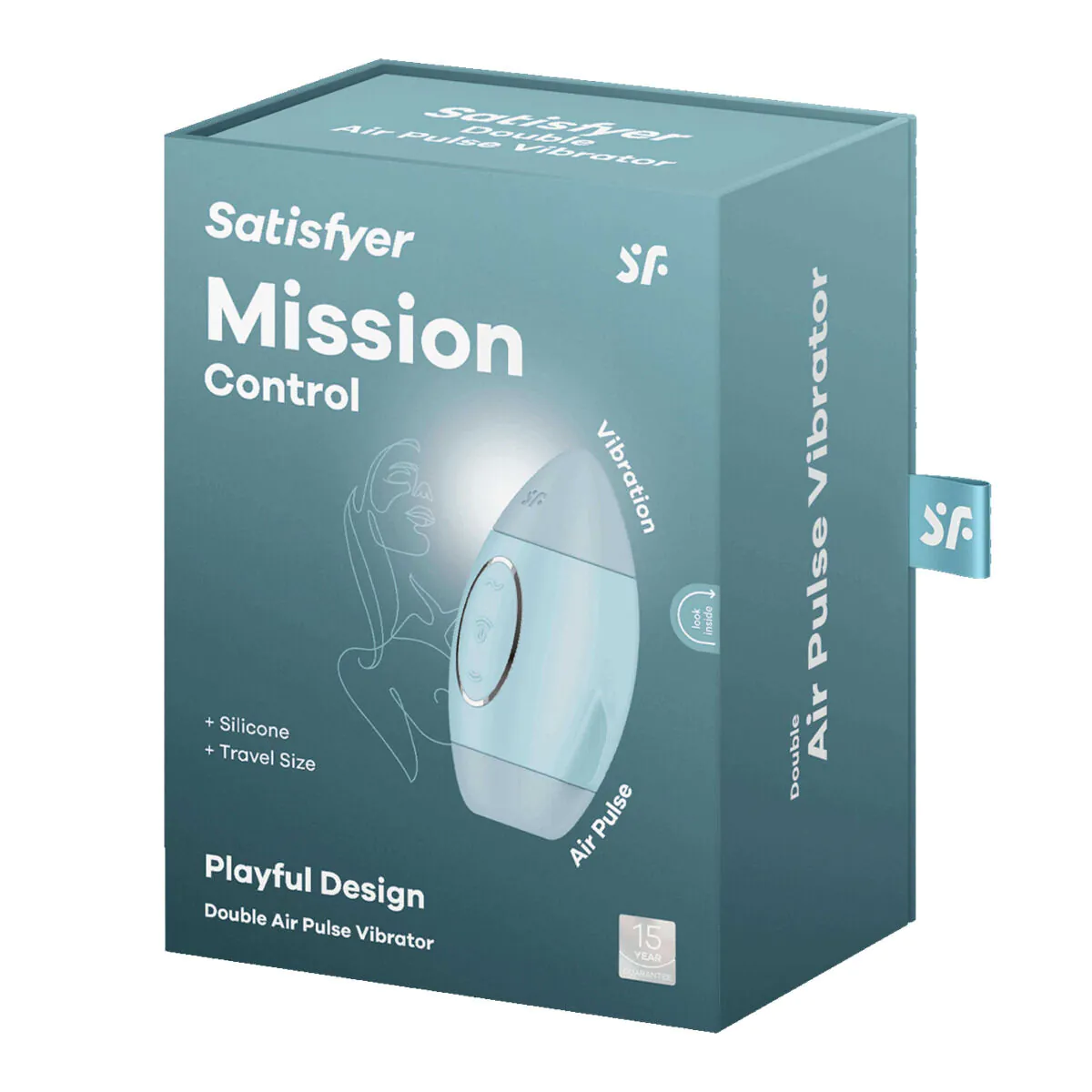 Satisfyer Mission Control Blue - masażer łechtaczki 1szt.