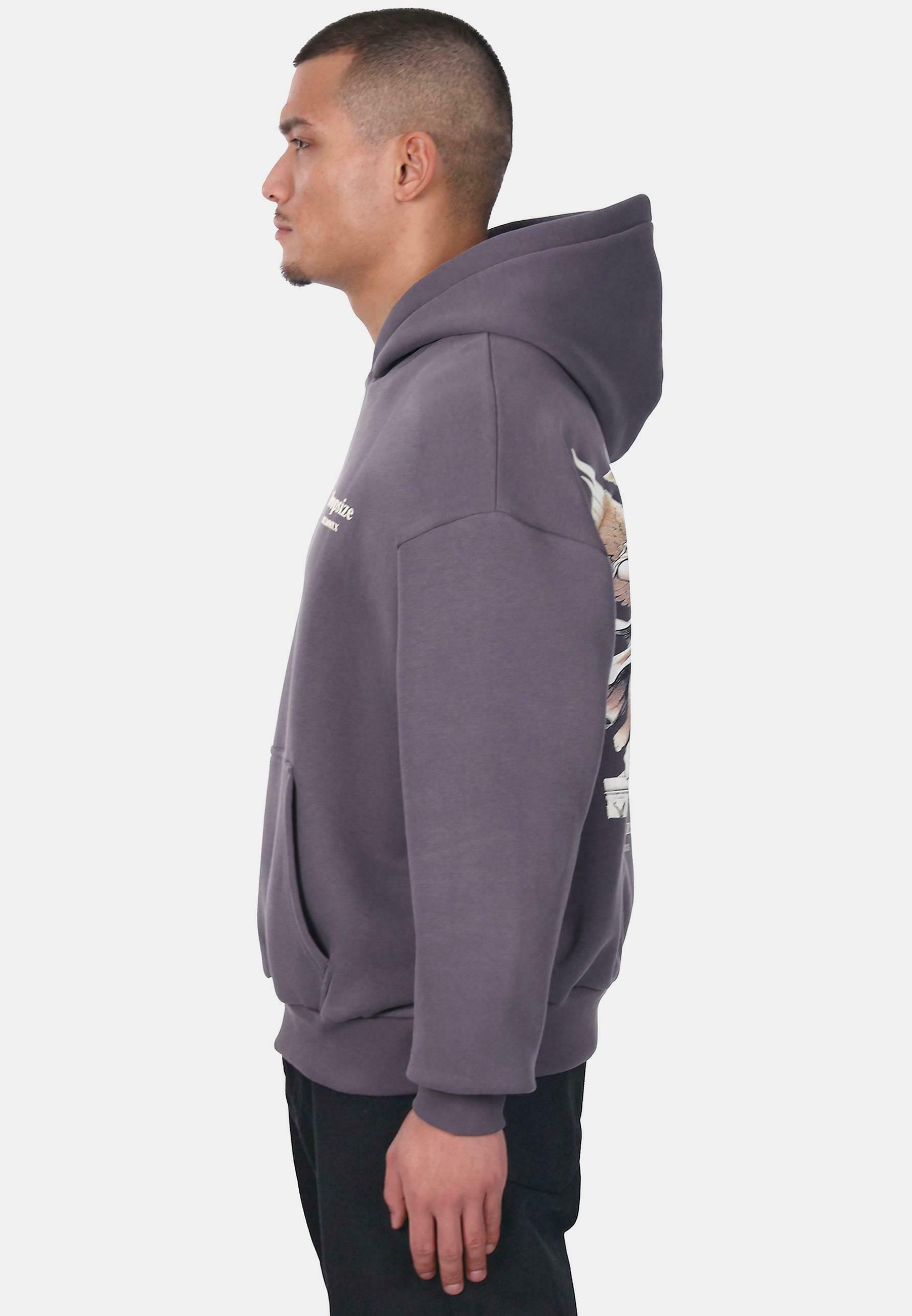 Dropsize Hoodie - donkergrijs