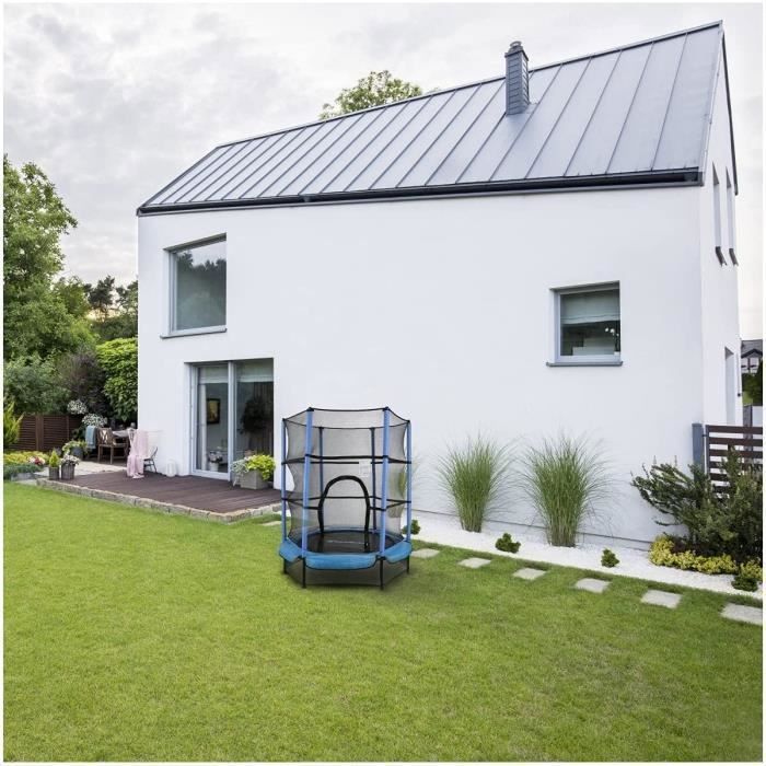 Children's Trampoline (Ages 3-6) - HyperMotion - Ø 140cm Height 162cm - Safety Net, Zipped Opening, Springs - Indoor/Outdoor
